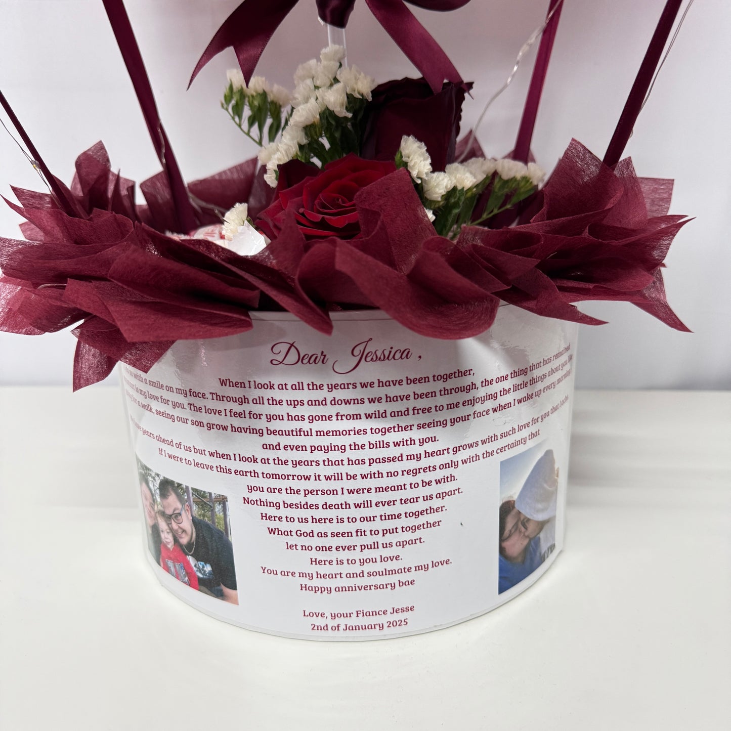 Elegant Chocolate Box Hot Air Balloon Gift Box