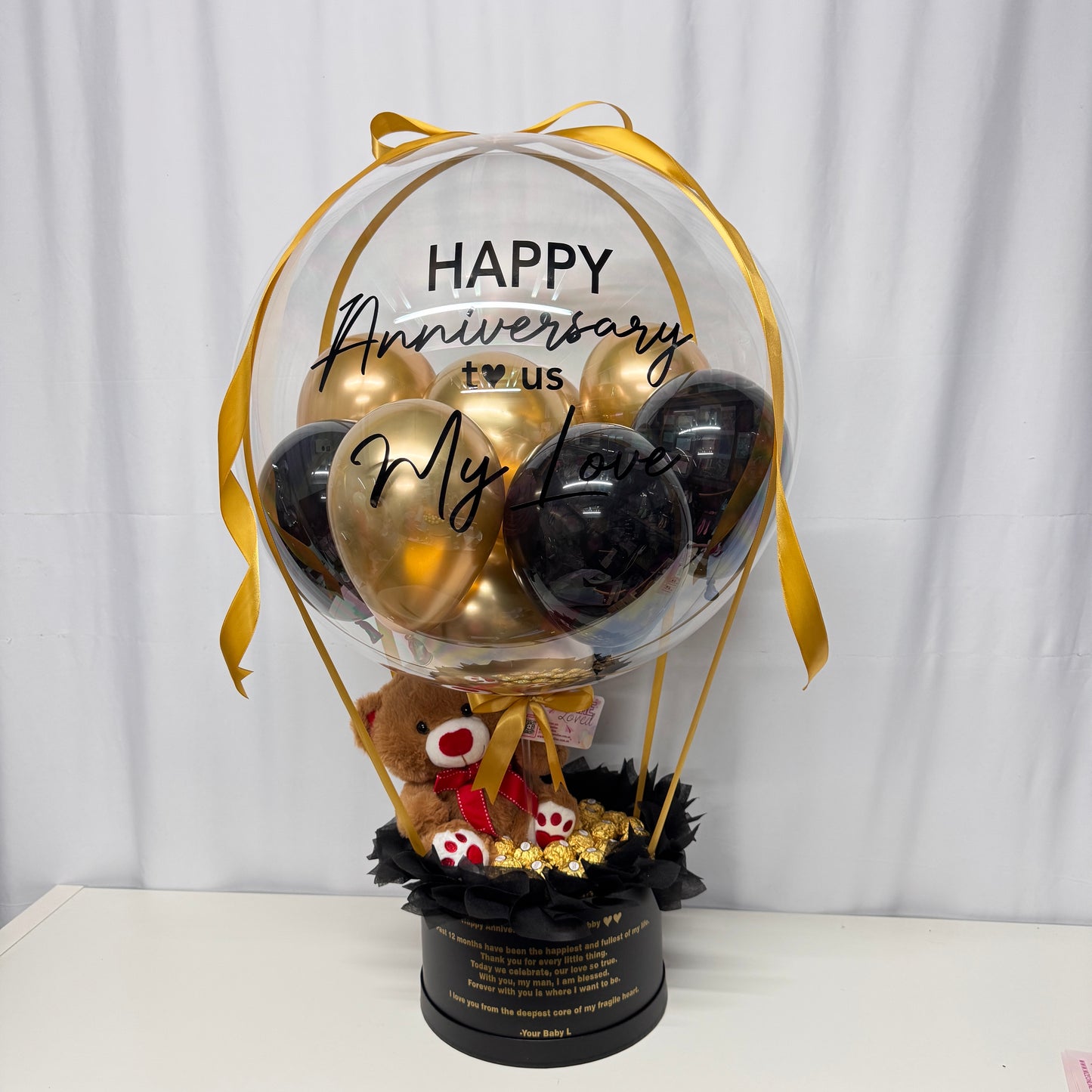 Elegant Chocolate Box Hot Air Balloon Gift Box