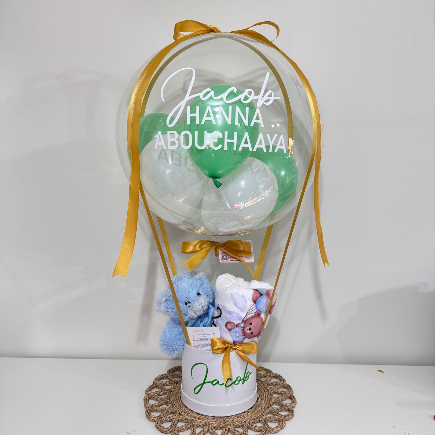 Cuddles Baby Gift - Hot Air Balloons