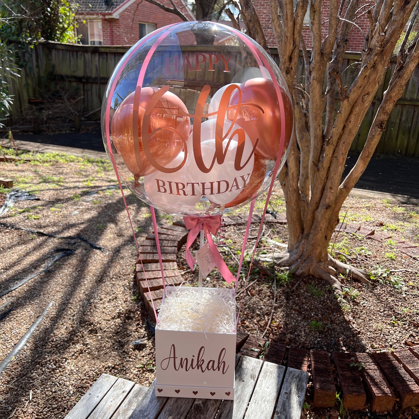 Empty Box Hot Air Balloon Square Box