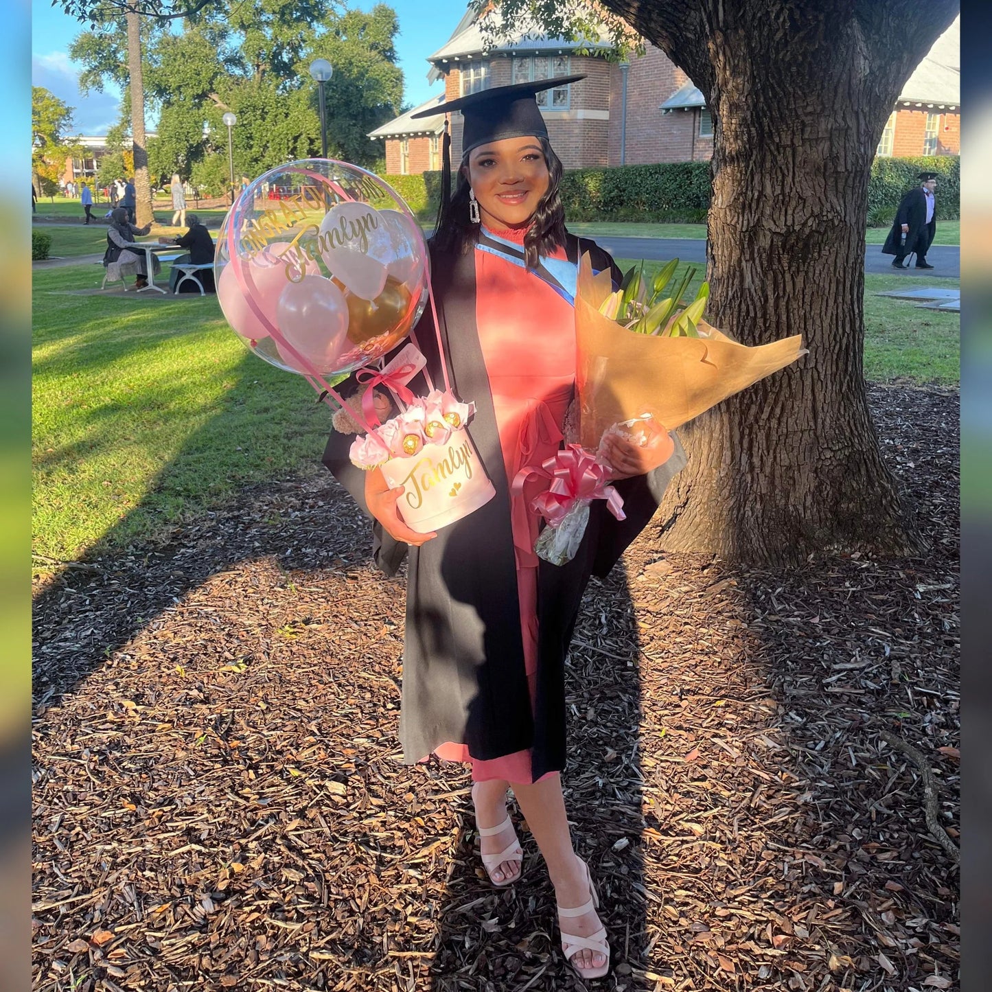 Graduation Bear and Ferrero Hot Air Balloon Gift Box