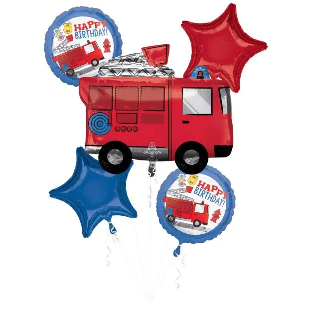 Responder Fire Truck Balloon Bouquets