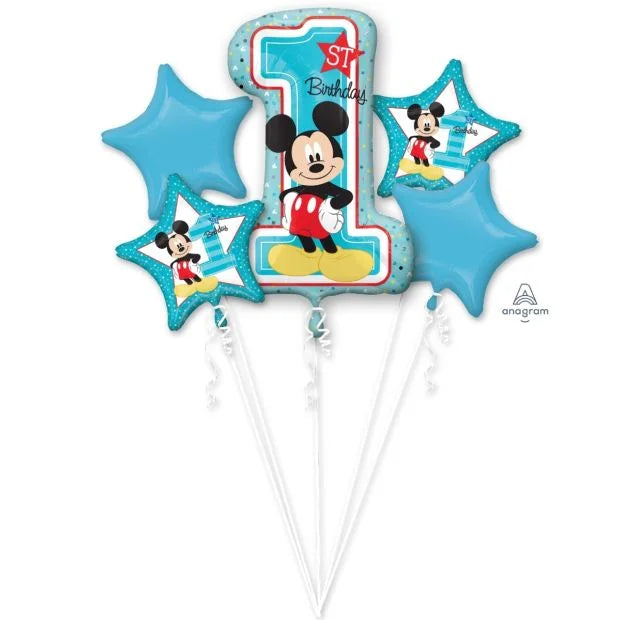Mickey 1st Birthday Balloon Bouquets