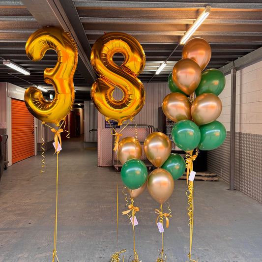 Mega Number Balloons (Inflated)