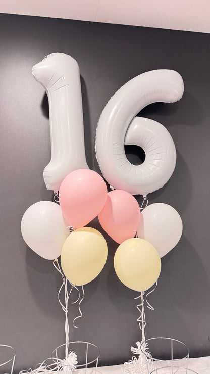 Mega Number Balloons (Inflated)